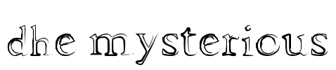 dhe mysterious Font Image