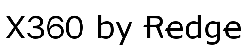 X360 by Redge Font Image