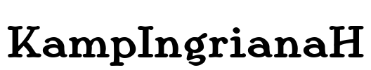 KampIngrianaH Font Image