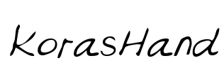 KorasHand Font Image