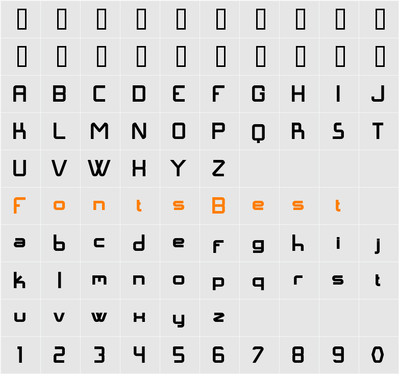 Langó Character Map