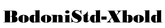 BodoniStd-Xbold