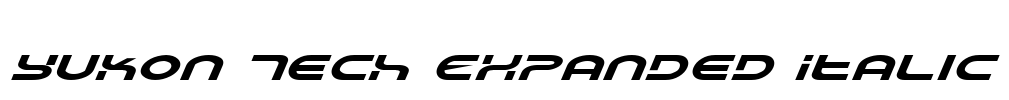 Yukon Tech Expanded Italic