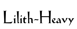 Lilith-Heavy Font Image
