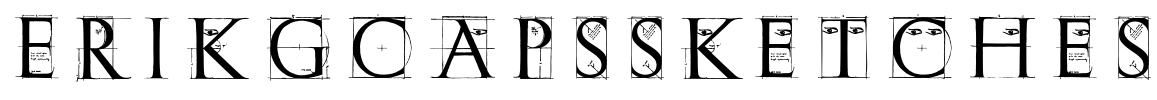 ErikGCapsSketches Font Image
