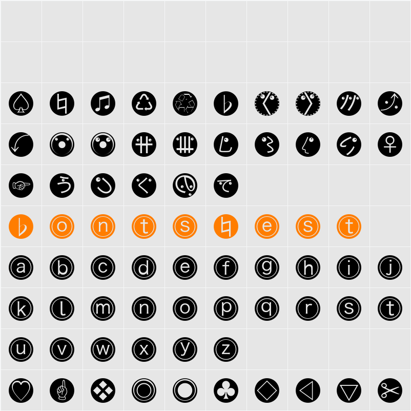 MKBats Character Map