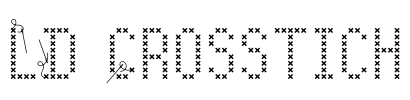 LD Crosstich Font Image