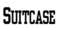 Suitcase Font Image