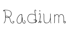 Radium Font Image