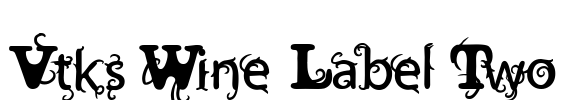 Vtks Wine Label Two Font Image
