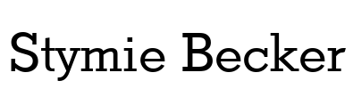 Stymie Becker Font Image