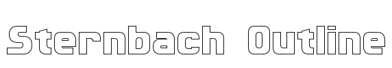 Sternbach Outline