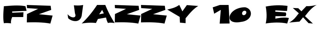 FZ JAZZY 10 EX Font Image