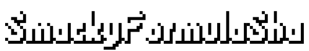 SmackyFormulaSha Font Image