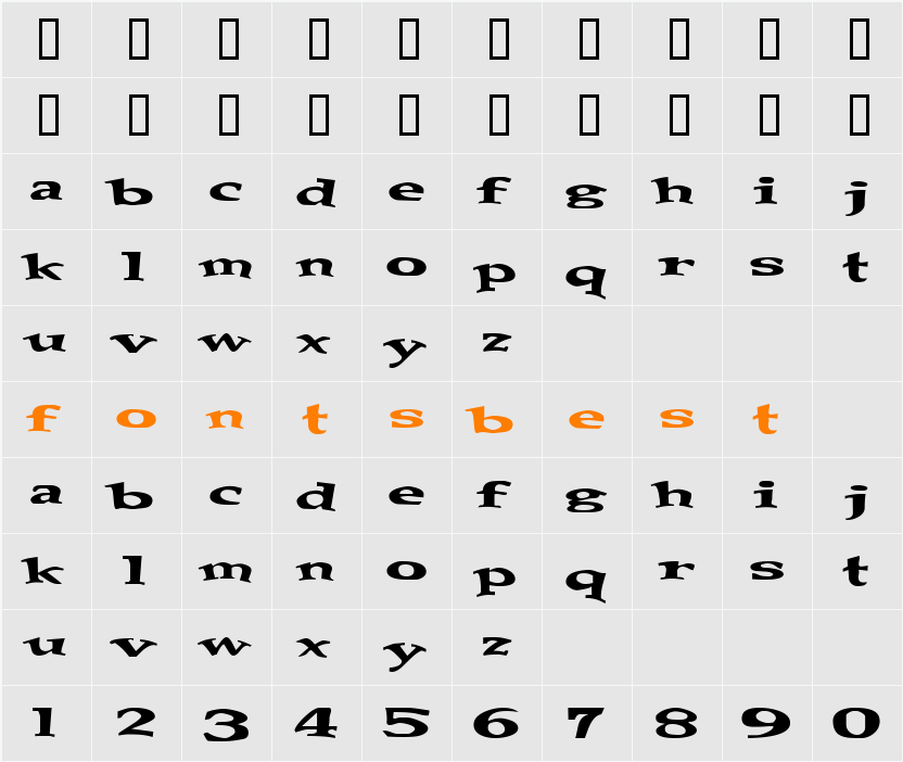 messaround Character Map