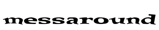 messaround Font Image