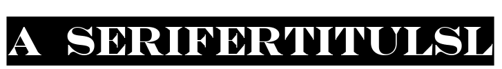 a_SeriferTitulSl Font Image