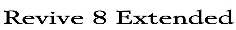 Revive 8 Extended Font Image