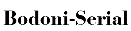 Bodoni-Serial
