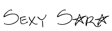 Sexy Sara Font Image