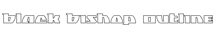Black Bishop Outline