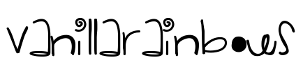 VanillaRainbows Font Image