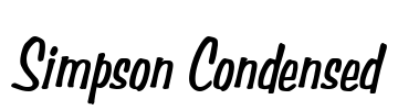 Simpson Condensed Font Image