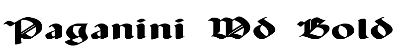 Paganini Wd Bold Font Image