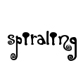 Spiraling Font Image