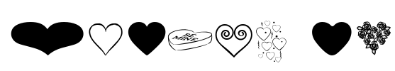 Hearts BV Font Image