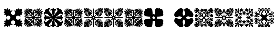Hawaiian Quilt3 Font Image