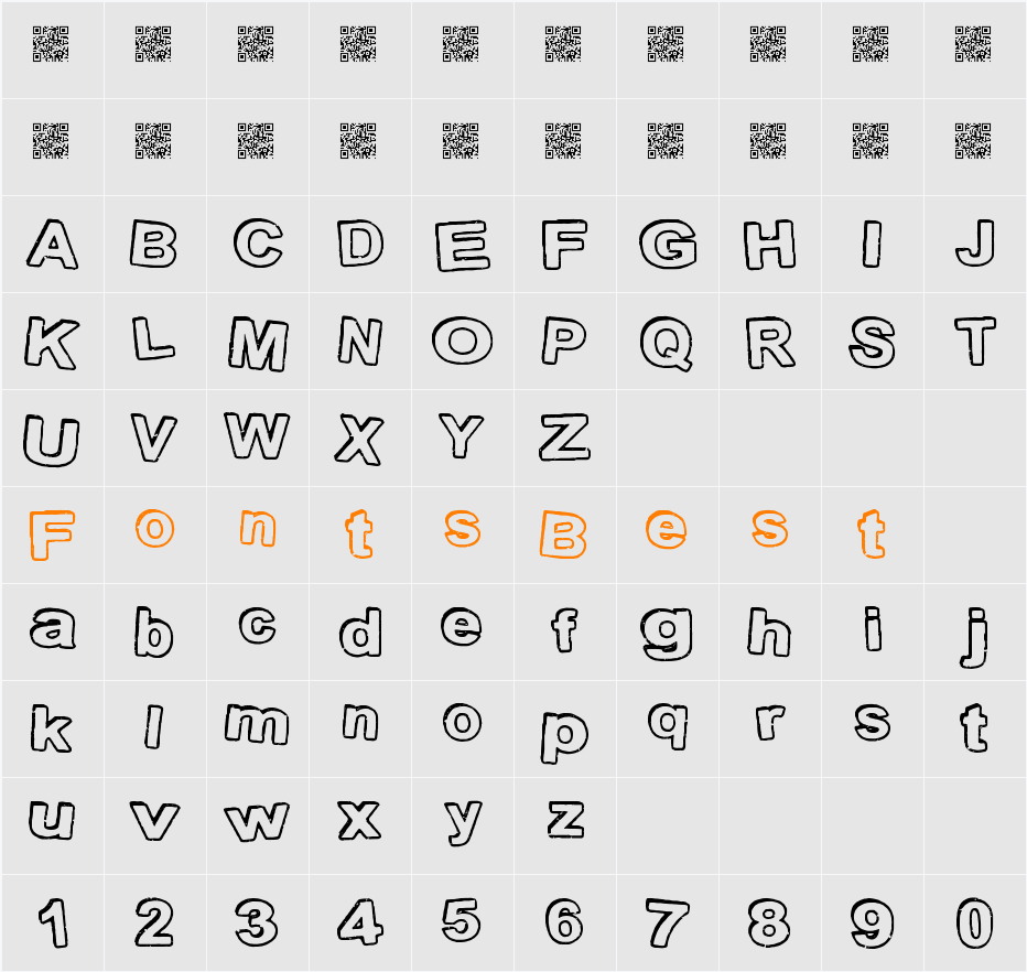 StampInk Character Map