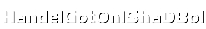 HandelGotOnlShaDBol Font Image