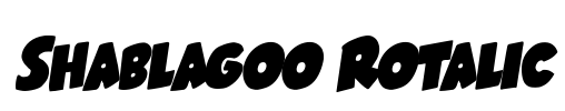 Shablagoo Rotalic Font Image