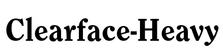 Clearface-Heavy Font Image
