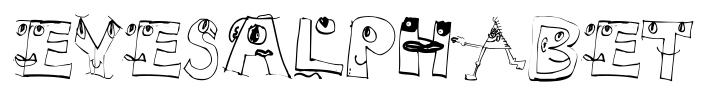 EyesAlphabet Font Image