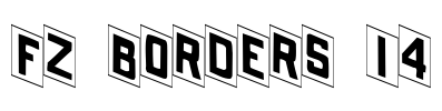FZ BORDERS 14 Font Image