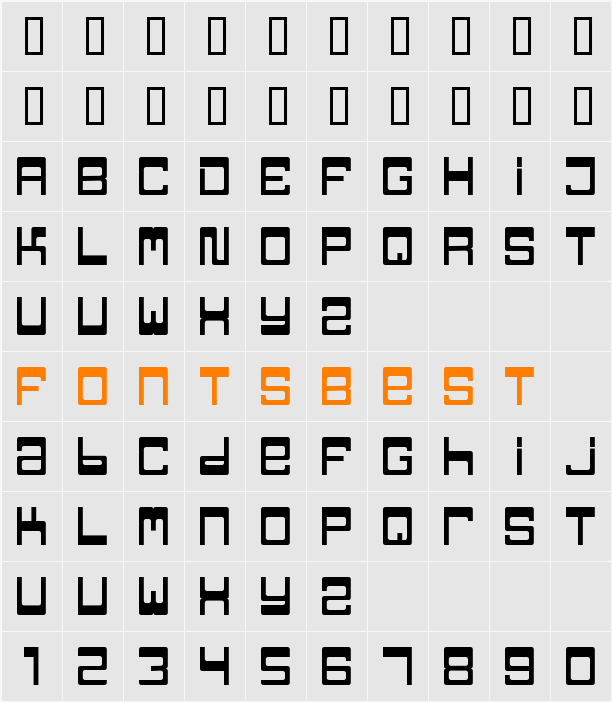 TPF Jaib Character Map