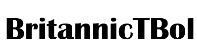 BritannicTBol Font Image