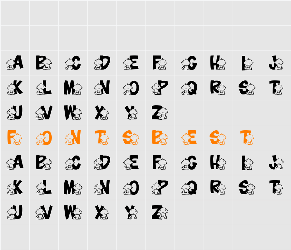 JLR Baby Character Map