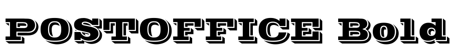 POSTOFFICE Bold Font Image