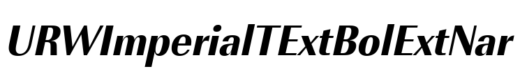 URWImperialTExtBolExtNar