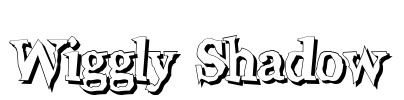 Wiggly Shadow Font Image