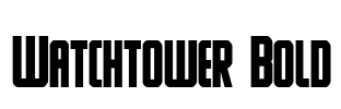 Watchtower Bold Font Image