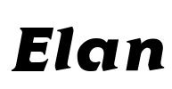 Elan Font Image