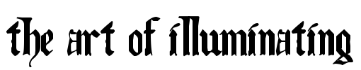 The Art of Illuminating Font Image