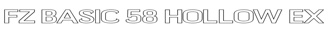 FZ BASIC 58 HOLLOW EX
