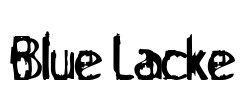Blue Lacke Font Image