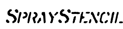 SprayStencil Font Image