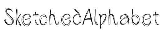 SketchedAlphabet Font Image